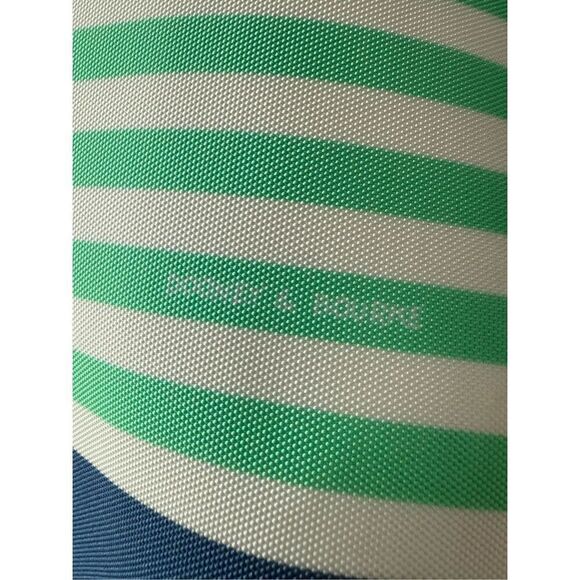 Dooney & Bourke Striped Nylon Sullivan Shopper Tote In Mint green, White, & Blue - Picture 6 of 11